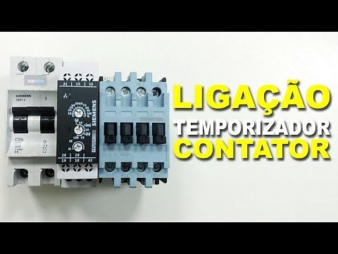 How to connect a contactor with a timer, step-by-step diagram.