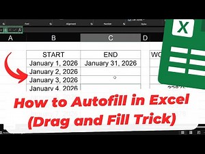 How to Autofill in Excel (Drag and Fill Trick)