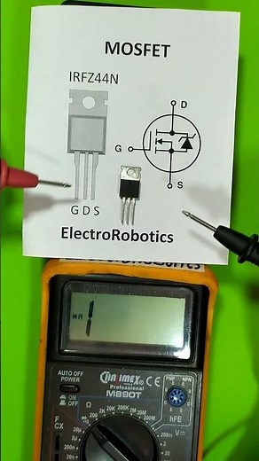 How to measure a MOSFET transistor. #mosfet #transistor