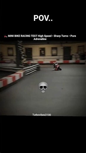 pov..🏍️ Mini Bike Racing Action | Full Speed Around the Track!