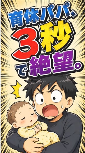 【育休パパ】3秒で絶望‼️