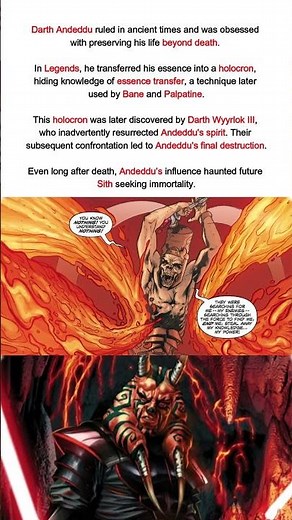 Darth Andeddu: The Immortal Sith Lord