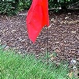 White Flags for Marking Yard - 4x5x15 Inch Invisible Fence Flags for Dogs - 50 Pack - Dog Invisible Fence Training Marker & Boundary Training
