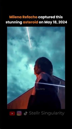 Young Woman Surprised By Asteroid