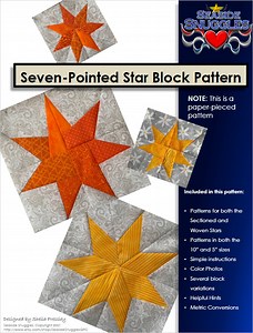 Pattern: Seven-pointed Star Block - Etsy