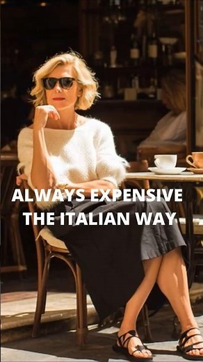 How Italian Women Over 50 Wear Cream and Black