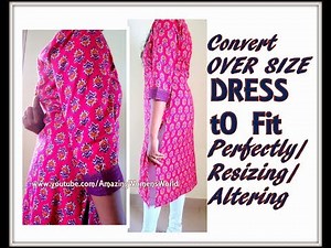 How to Alter Over-sized Garment / Resizing / to fit perfectly - SIMPLE TIPS / DIY / Loose to FIT - 1