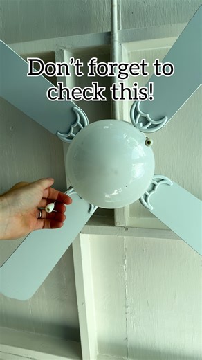 Change your fans! Run ceiling fans clockwise in the winter to push warm air down from the ceiling to improve heating! #hometips #HomeEfficiency #heating #coldweather | Jeff & Lauren