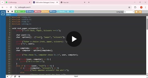 🚀 Mini Game Collection in C Programming 🎮 I’m excited to share a Mini Game Collection project developed using C programming as part of my learning journey. 🧠 What this project includes: ✔ Rock… | Nivetha R