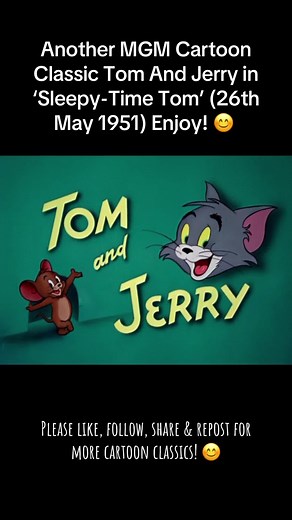 Tom and Jerry: Sleepy-Time Tom Cartoon Classic