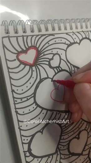 Doodles Day 13 #artshorts #colourfulart #arttherapy #stressrelief #doodleideas #easydoodles #zenart