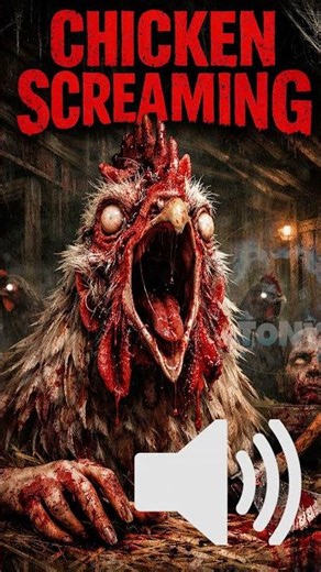 Chicken screaming - horror sound / scary scream #shorts #sounds #ai