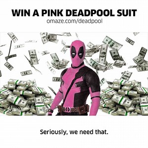 GET YOUR 💖 ON. Donate to F Cancer and Deadpool's pink suit could be YOURS. Enter now! | Deadpool Movie