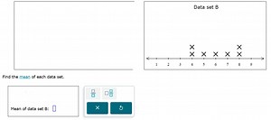 Find the mean of each given data set.... | Filo