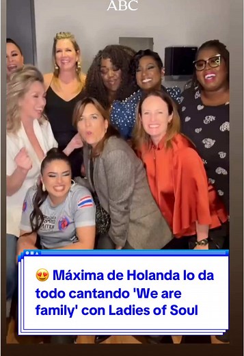 Máxima de Holanda brilla cantando con Ladies of Soul