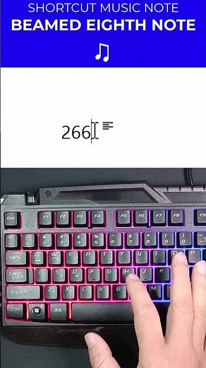 Word Shortcut: How to Type Beamed Eighth Notes (♫) Music Symbol in Microsoft Word | Shorts