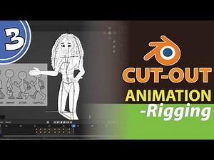 Blender 2d CUT-OUT Animation Course (Part 3) - Rigging