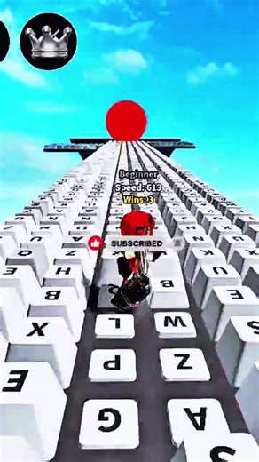 Can I Reach the Finish Line? 💨 Roblox Keyboard Run #Roblox #RobloxObby #bloxifyaura #Gaming #shorts