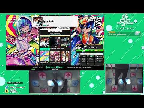 playing DDR (yes its actually me)