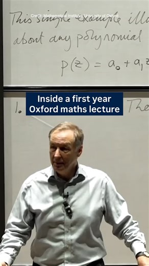 The University of Oxford on Instagram: "Oxford students are from all over the world, so initial lectures often recap high school maths to make sure everyone’s up to speed. But even then, there are subtle differences. Watch Andy Wathen’s Introduction to Complex Numbers on the @oxford.mathematics YouTube page. #oxforduniversity #maths #mathematics #mathstudent"