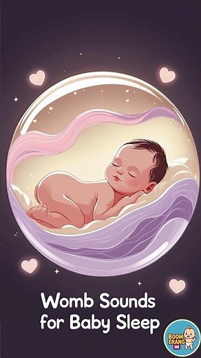 Womb Sounds For Baby Sleep 💤 | 1 Hour Heartbeat & Amniotic White Noise | Soothing Newborn Soundscape