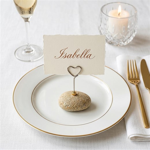 Unique Wedding Favors for Guests in Bulk, Rustic Wedding Guest Favor, Natural Stone Place Card Holder, Wedding Party Favors - Etsy