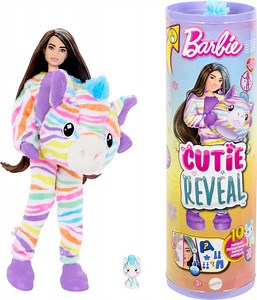 Mattel HRK39 Barbie Cutie Reveal Zebra Doll