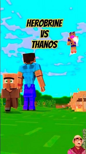 Transform Watch: Herobrine vs Thanos in Minecraft! 😱🔥 #shorts #herobrine #thanos