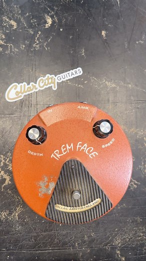 Dallas-Arbiter Trem Face; probably the rarest pedal we’ve ever had in the shop! Still learning loads about this pedal. Made circa 1970 in England and now it’s in Troy, NY! | Collar City Guitars