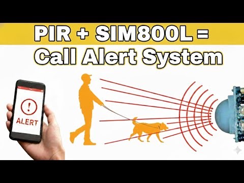 PIR Motion Sensor Call Alert System | GSM Based Security Project