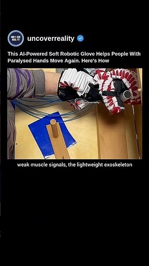 This AI Powered Soft Robotic Glove Helps People With Paralysed Hands Move Again #robot #shorts