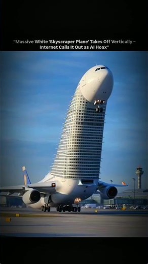 Future Plane or Building? 🚀 | Vertical Takeoff Aircraft Viral Video