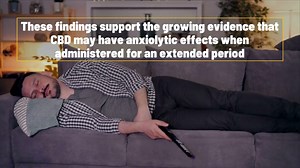 CBD is effective in treating anxiety, depression and poor sleep