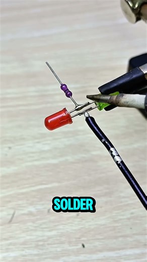 How to make a tool to check battery polarity #tutorial #diy #electronic #shorts #soldering