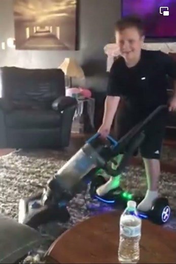 Walmart vacuum meets hoverboard