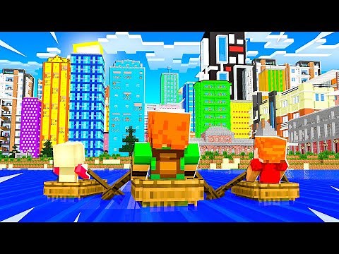 MOVED TO A NEW MINECRAFT TOWN!! (So cool)