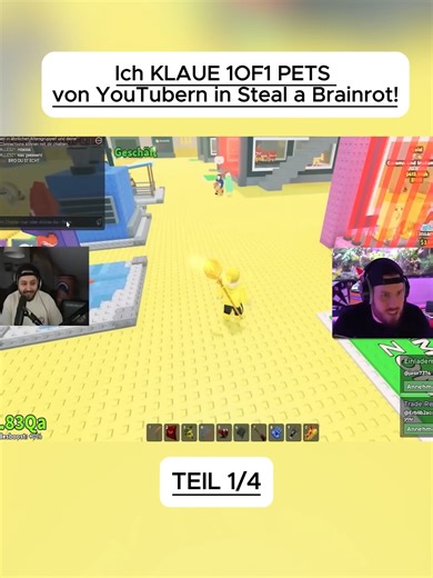 Ich KLAUE 1OF1 PETS von YouTubern in Steal a Brainrot! Teil 1 #StandartSkill #GamingDeutsch #FortniteAction #GamingCommunity #Deutsch