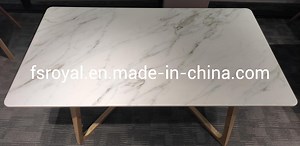 [Hot Item] Waterproof Marble Table Tops for Outdoor Restaurant Coffee House Bar