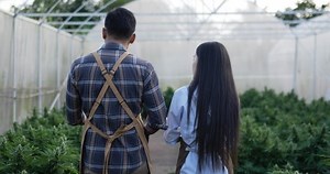 Handheld Tracking Shot Back View Handsome Stock Footage Video (100% Royalty-free) 1097493299 | Shutterstock