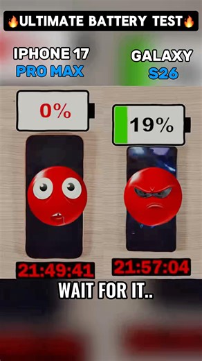 IPHONE 17 PRO MAX VS GALAXY S26 !! BATTERY TEST