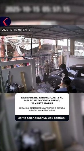 DETIK-DETIK TABUNG GAS 12 KG MELEDAK DI CENGKARENG, JAKARTA BARAT #short