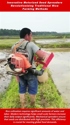 Innovative Motorized Seed Spreaders Revolutionizing Traditional Rice Farming Methods
