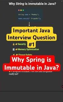 Java Interview Questions #1 🤯 Why String Is Immutable in Java?