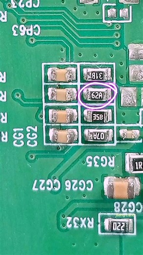 Calculating the value of an EIA96 SMD resistor with code 62A.#resistance #value #resistor