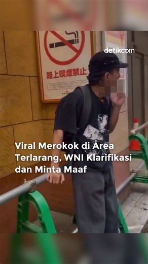 Viral di media sosial, seorang pemuda terlihat santai merokok tepat di depan tanda “dilarang merokok”. Aksi tersebut langsung ditegur oleh perekam video, namun pria itu justru merespons dengan santai dan menyebut hal tersebut bukan urusan si penegur. Video ini awalnya diunggah oleh akun bernama ohlala573, namun kini akun tersebut sudah tidak ditemukan. Setelah videonya ramai diperbincangkan, pria yang diketahui warga Indonesia itu akhirnya buka suara. Ia menyampaikan permintaan maaf dan menjelas