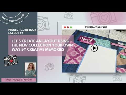 Your Own Way Project Playbook–Layout 4 | Creative Memories Scrapbooking Tutorial | Scrapping Studio