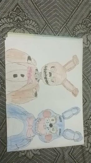 Drawing Spring Bunny and Bonnie Toy #FNAF