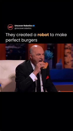 AI & Robotics on Instagram: "RoboBurger introduced a fully autonomous burger vending machine that can cook and assemble a fresh burger in about four minutes, all within a compact footprint of roughly 12 square feet. The machine grills the patty, toasts the bun, dispenses condiments, and assembles the burger automatically, removing the need for kitchen space, staff, or traditional restaurant infrastructure. The concept drew strong interest on Shark Tank, where Kevin O’Leary and Michael Rubin agre