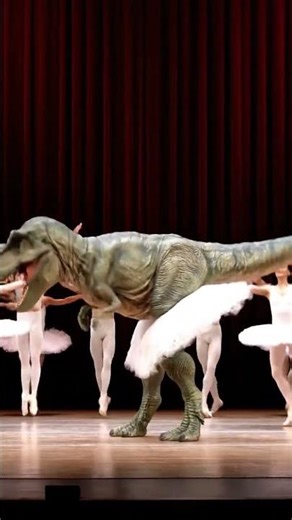 T-Rex doing ballet