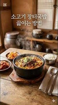 평생 써먹는 시원한 소고기 장터국밥 끓이는 방법! 이 비법으로 끓여보셔요